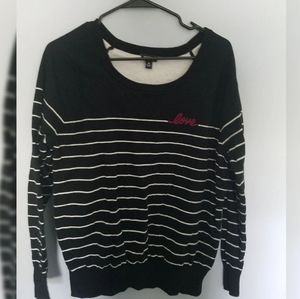 Torrid stripped love sweater